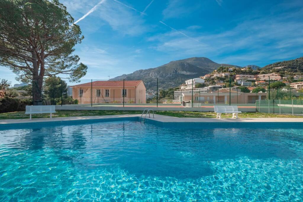 Appartement Familial 6P, Avec Piscine Et Tennis, Proche Mer Roquebrune-Cap-Martin Dış mekan fotoğraf