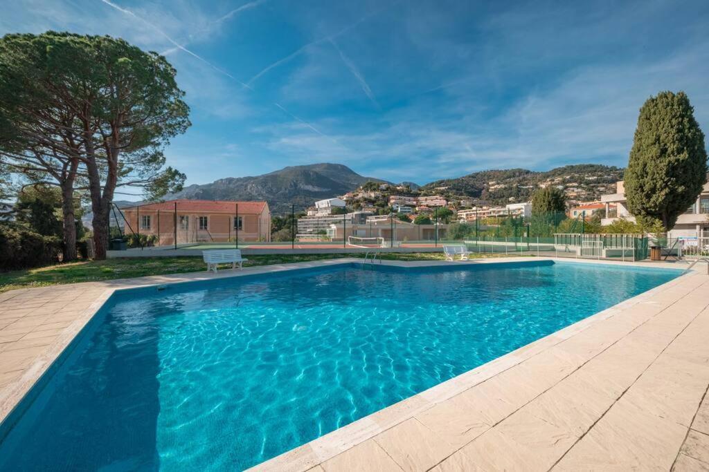 Appartement Familial 6P, Avec Piscine Et Tennis, Proche Mer Roquebrune-Cap-Martin Dış mekan fotoğraf